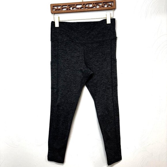 Offline By Aerie Leggings Ankle Crop Gray Pull On Active Pants Stretch Womens L - Picture 1 of 4